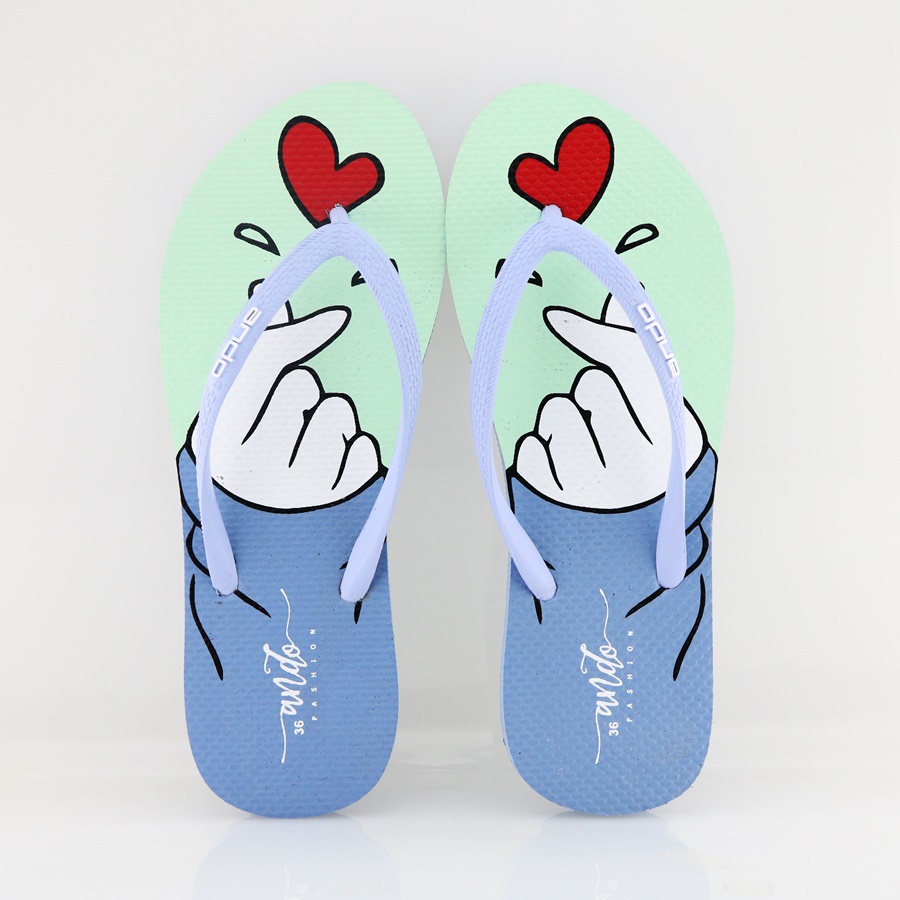 NEW Ando Aishiteru Dusty Blue - Sandal Jepit Wanita Terbaru 2022