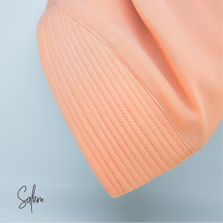 SALE Hijab Khimar raudah kancing 2 l0ayer / Jilbab kancing-SALEM
