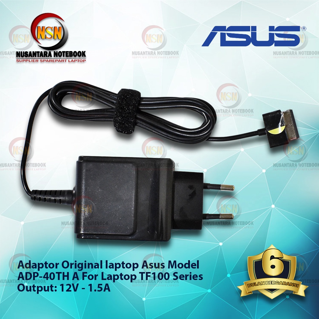 Adaptor Charger Original Asus 15V - 1.2A for Laptop TF100 Series