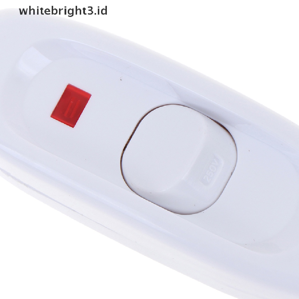 (whitebright3.id) Saklar On / Off Lampu Meja 10A Warna Hitam / Putih