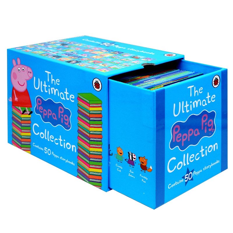 The ultimate peppa pig collection 50 books/buku peppa free DVD/buku impor/buku anak/hapoychild