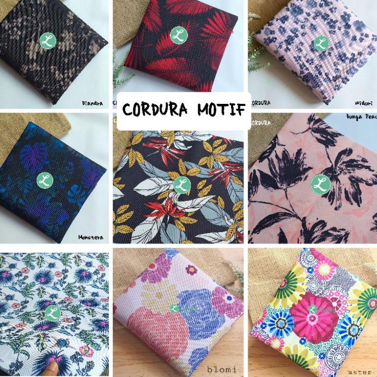 {TPS.21Jl22r} KAIN CORDURA MOTIF BUNGA
