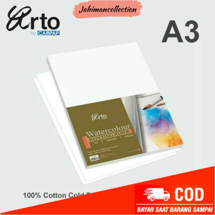 

✨ BISA COD ✨ Arto Watercolour Paper A3 - 300gsm - Cotton