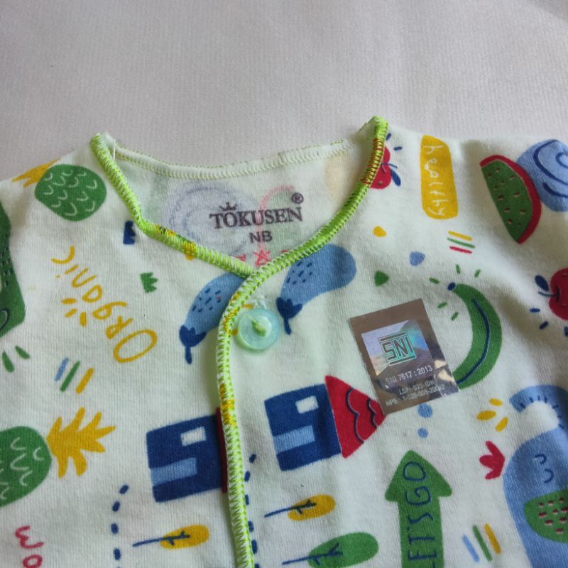 BAJU BAYI ATASAN LENGAN PANJANG NEWBORN SNI