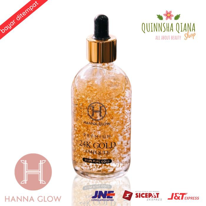 HANNA GLOW PREMIUM 24K GOLD AMPOULE 100ML Serum wajah