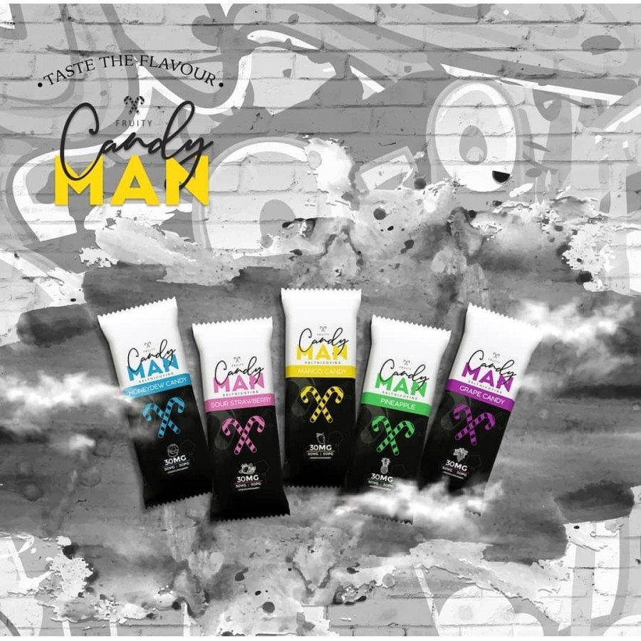 Liquid Candy Man Salt Nic 30Ml 30Mg Berpita Cukai Candyman Saltnic