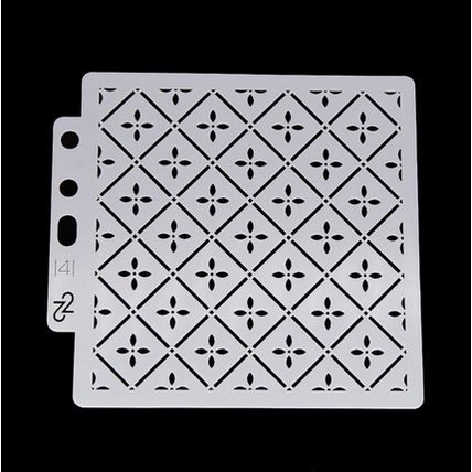 Plastic Stencil - Stensil Dekorasi Motif_GRS21 (14x13cm)