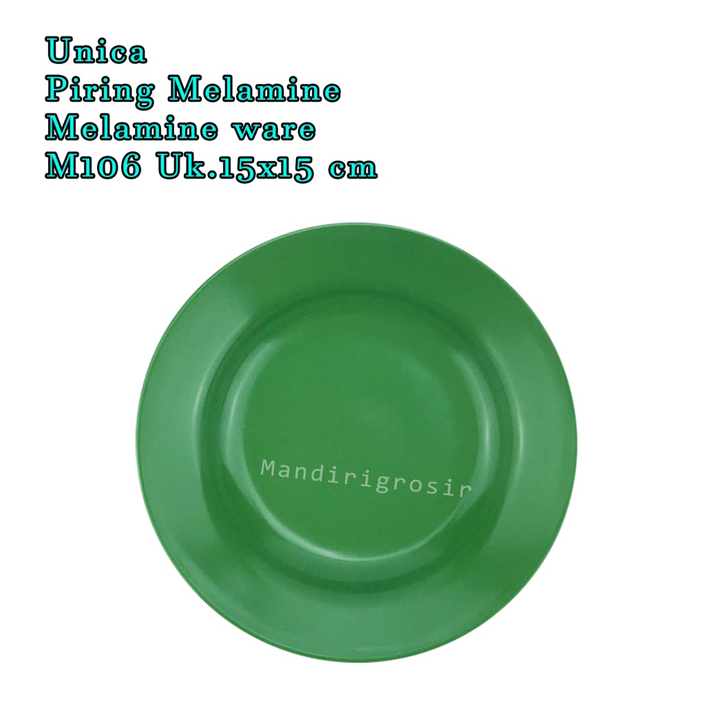 Unica * Piring Melamine * Melamine ware * M106 * Uk.15x15 cm