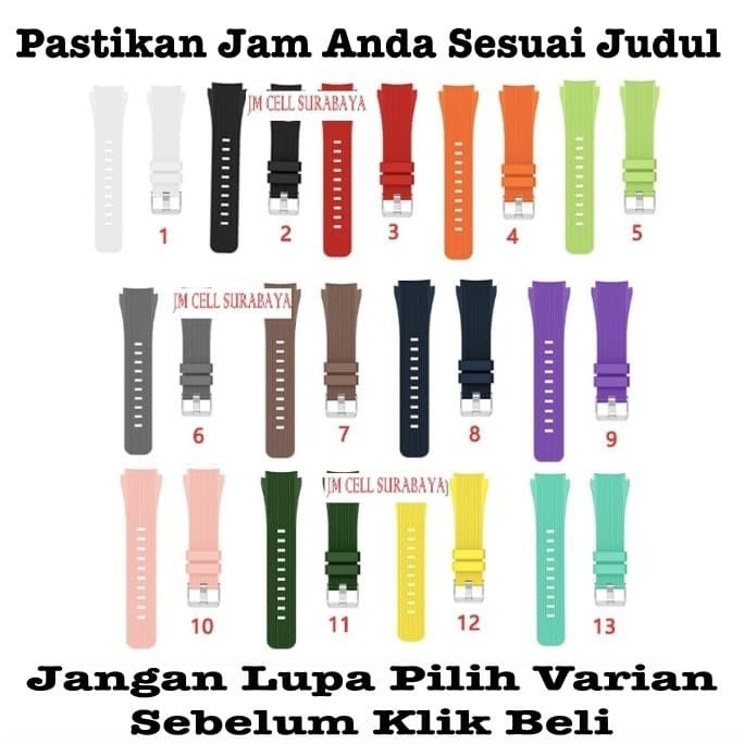 M46 Tali Jam Strap Realme Watch S / OASE H12W - Vertical Line Rubber