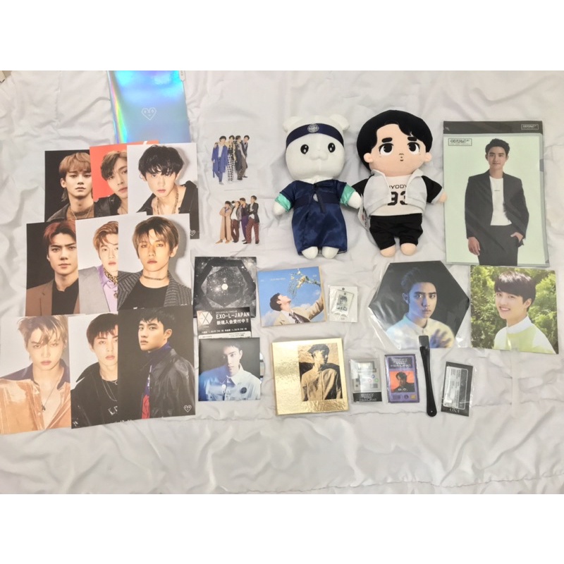 OFFICIAL EXO ALBUM, EXO PHOTOCARD, EXO POSTCARD, EXO DOLL, HAND FAN, EMPATHY ALBUM, EXO DFTF GOODS, 