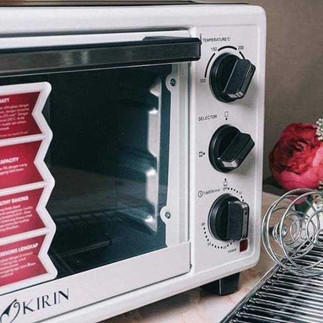 Kirin Electric Oven KBO-190LW. Kapasitas 19 Liter Low Watt. Baru Bergaransi Resmi