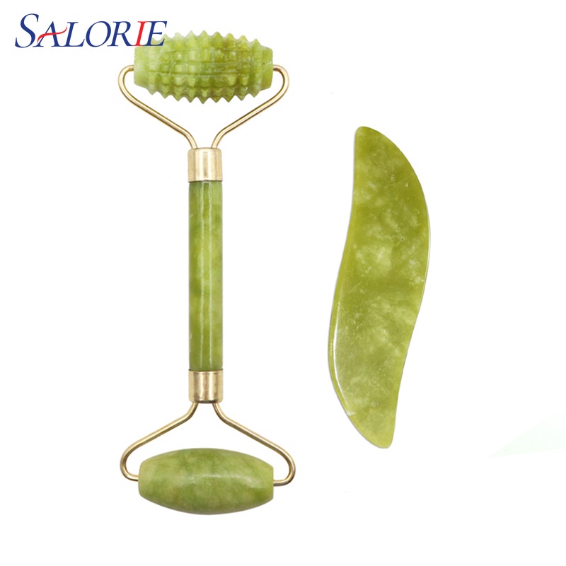 Salorie Set Alat Pijat Gua Sha + Scraper Manual Untuk Wajah