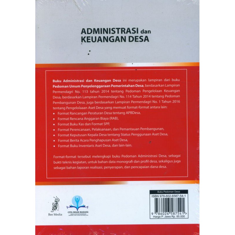 BUKU keuangan Administrasi dan Keuangan Desa