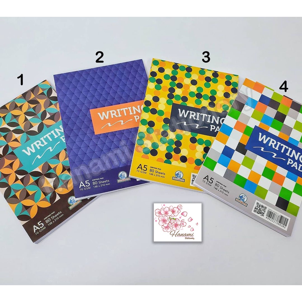 

Writing Pad A5 80 Sheets Polos - Buku Memo Locomotif