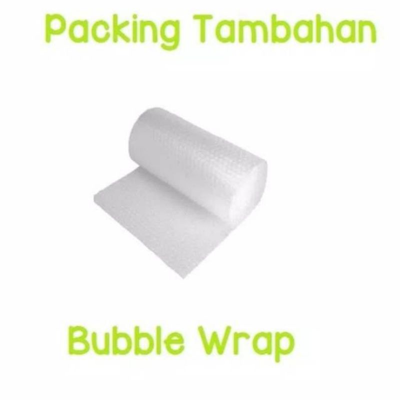 Tambahan bubble wrap untuk packing