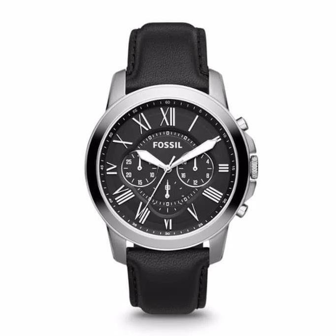 JAM TANGAN PRIA FOSSIL FS4812 GRANT CHRONOGRAPH DIAL BLACK ORIGINAL