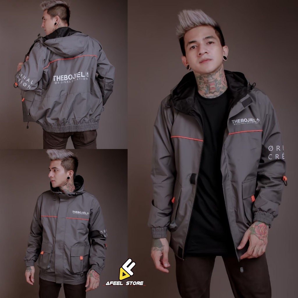 JAKET PARASUT PRIA WATERPROOF KAMSAY ORIGINAL THE BOJIEL  - JAKET PRIA TASLAN