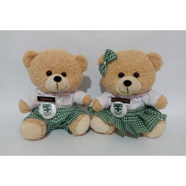 Boneka Small Alcio 23cm dalam Seragam Sekolah (SMAK St.Louis 1,Santa Maria,dll)