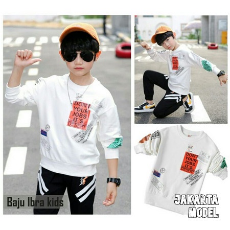Baju Anak Korea Umur 7 8 9 10 Tahun TK Set Stelan Setelan Laki Cowok Pria Murah Import Cowo Usia ld