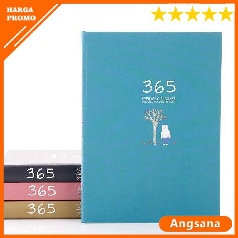 Jual Buku Diary 365 Hari Hardcover Jurnal Catatan Notebook Berkualitas