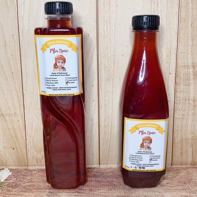 

Rosella tea 500ml- Jamu Mba' Nonie