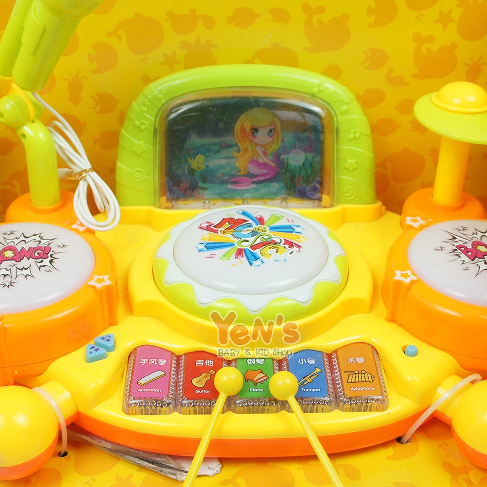 Double Joy Jazz Drum Piano Set / Mainan Musik Anak