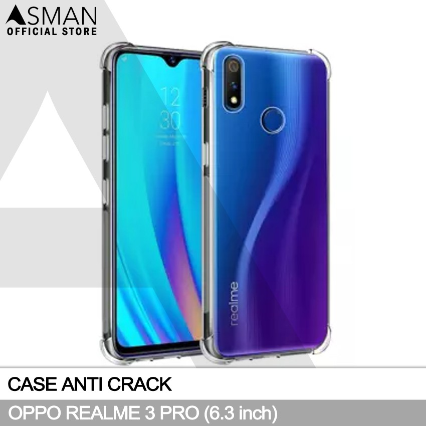 Anti Crack OPPO Realme 3 Pro (6.3&quot;) | Soft Case Anti Bentur - Clear