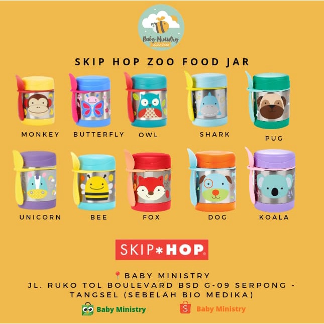 SKIP HOP ZOO FOOD JAR / TERMOS MAKAN MAKAN ANAK