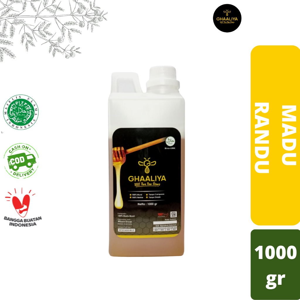 

Madu Murni Asli Nektar Randu 1000gr