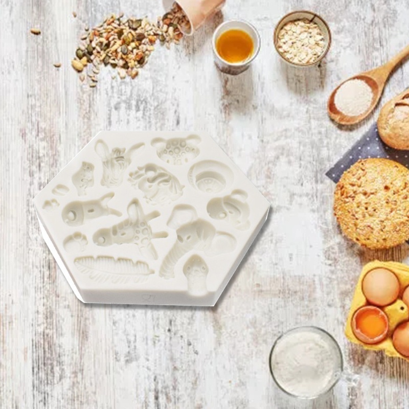 Cetakan Kue / Cokelat / Buah / Es / Jelly / Permen DIY Bahan Silikon