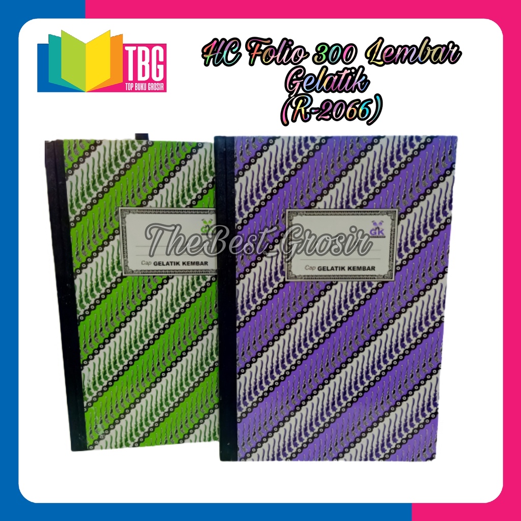 

1 PCS HARD COVER FOLIO 300 LEMBAR GELATIK KEMBAR (R-2066)