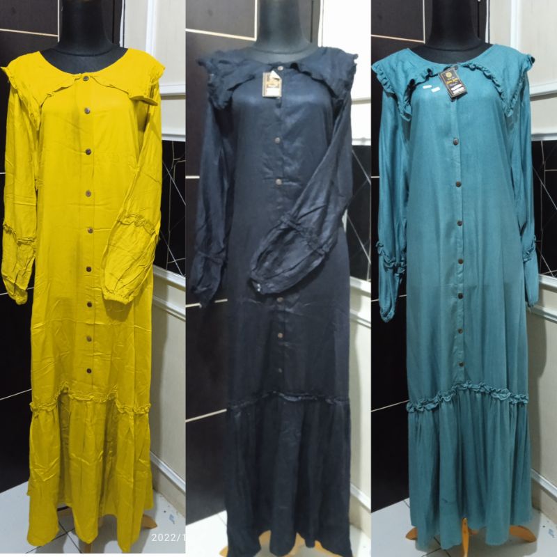 gamis twill ori susun