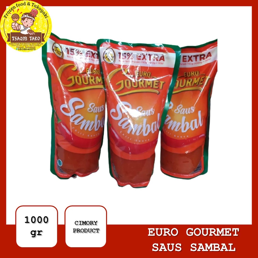 

PRoMO EURO GOURMET SAUS SAMBAL 1 KG CHILI SAUCE - SAOS SAMBEL KILOAN