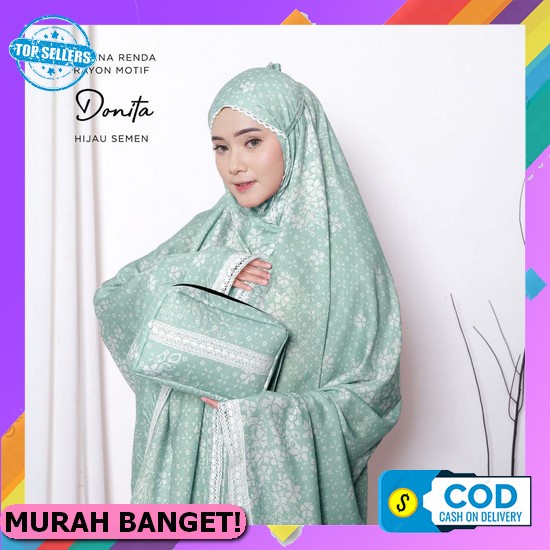 Mukena Rukuh Wanita Dewasa Remaja Cantik Murah Mewah Premium Terbaru 2022 Model Kekinian Polos Bahan