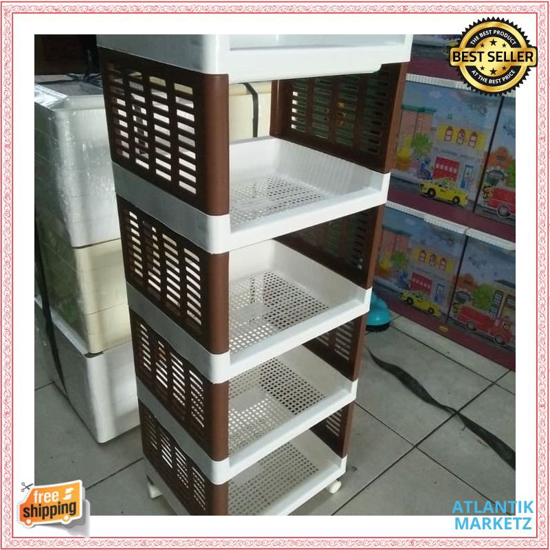 RAK PLASTIK RAK SERBAGUNA YOYO SUSUN 5