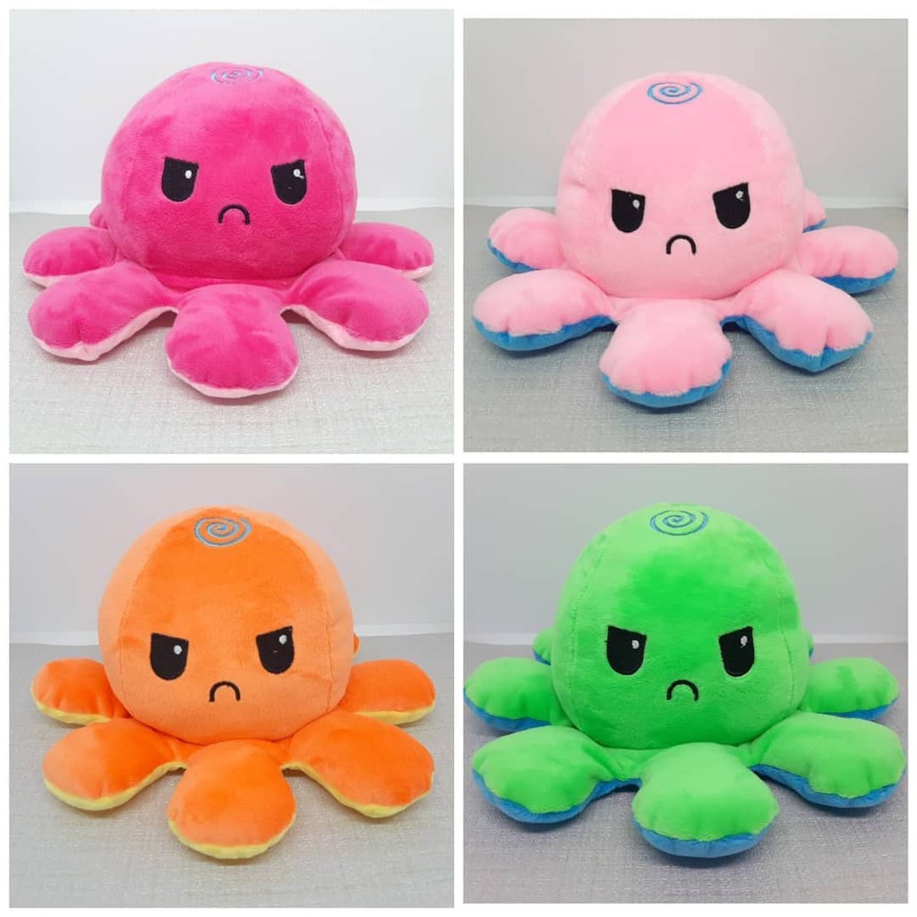 Boneka Gurita Cumi Bisa Di Bolak Balik / Berubah Ekspresi Reversible