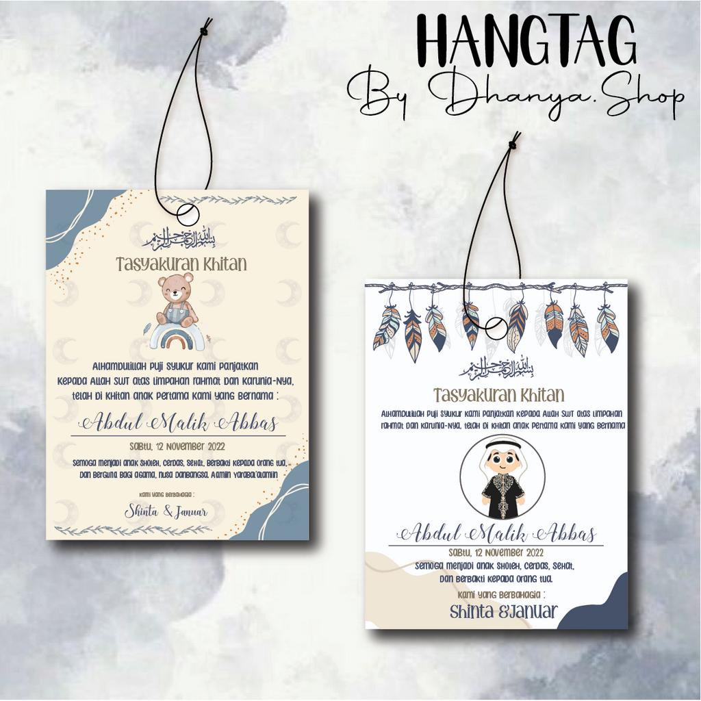 

Hang Tag (KARTU bukan Stiker)
