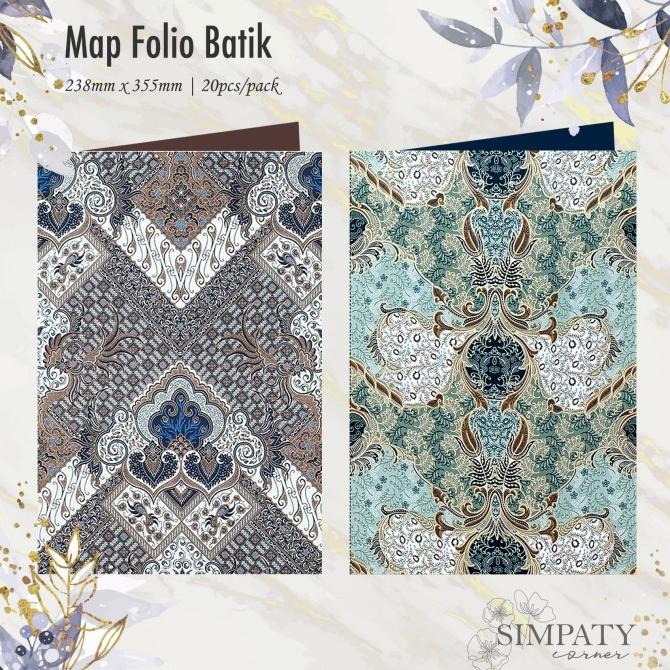 

(BISA COD) map kertas / stopmap / Stop Map folio motif batik Indonesia PROMOKode 4417