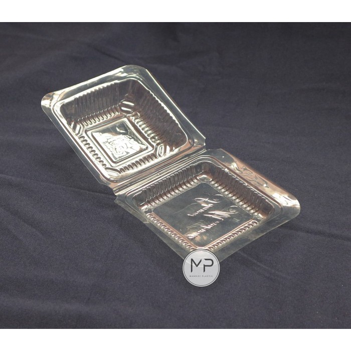 misi- Mika Kue / Mika Plastik Kue Persegi BX 6A 8x8cm (100pcs)