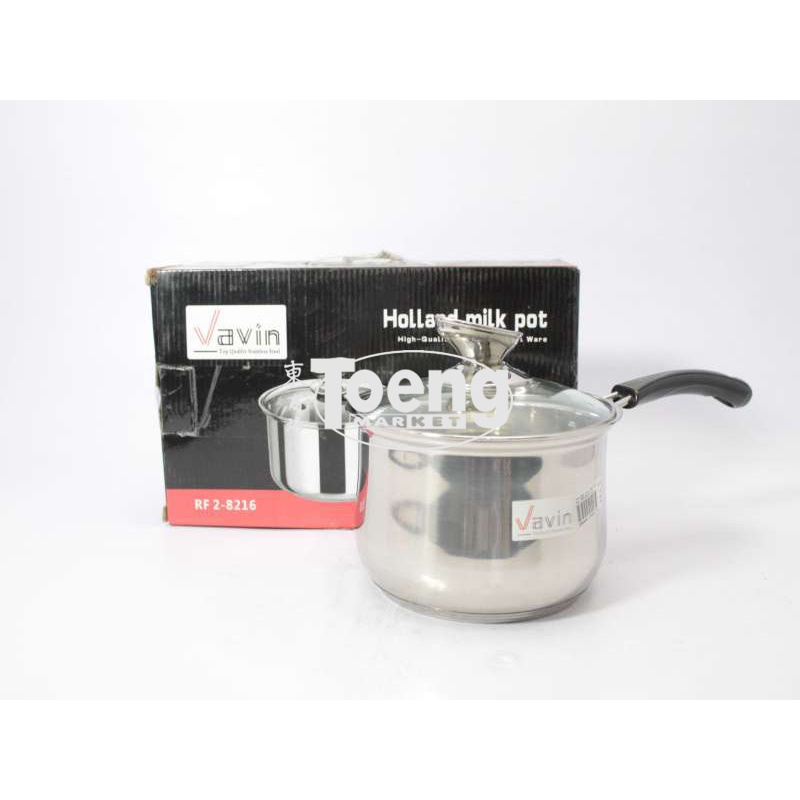 HOLLAND MILK POT S/S 16cm RF2-8216 VVC / PANCI SUSU / PANCI STAINLESS VAVINCI