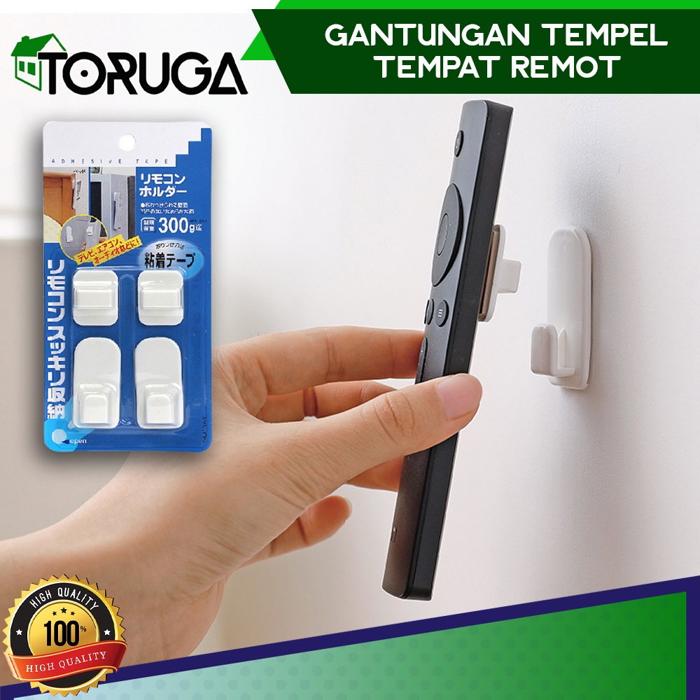 TEMPELAN HOOK REMOTE AC TEMPELAN GANTUNGAN DINDING SERBAGUNA ISI 2 SET