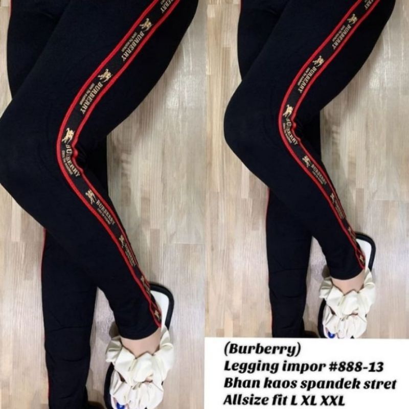 Legging List Import Wanita Premium Tebal Fit S-XXL Jumbo (Bb 40-80 kg)