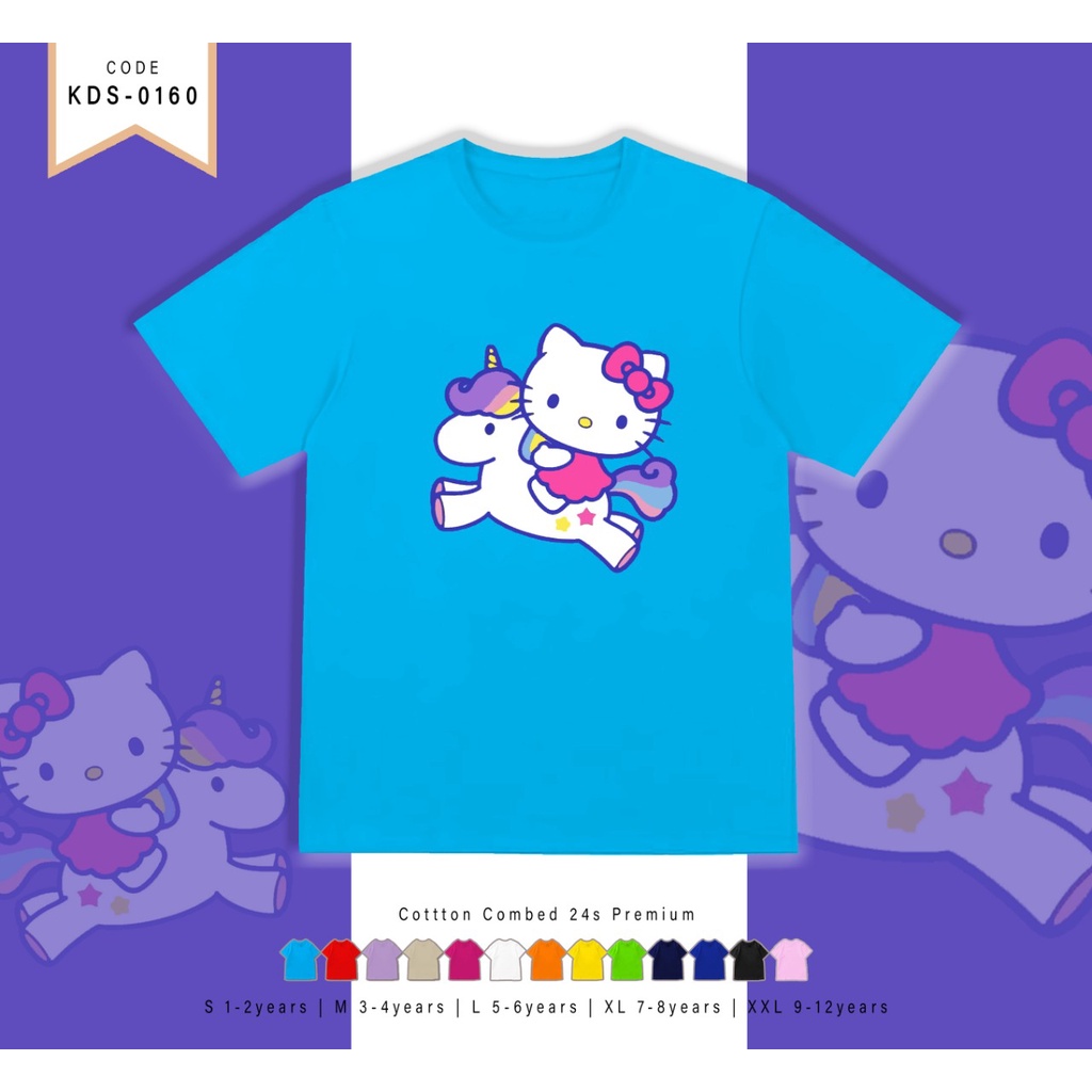 T-SHIRT / KAOS ANAK-ANAK TERMURAH BERGAMBAR HK UNICORN- TERIMA CUSTOM KAOS KELUARGA