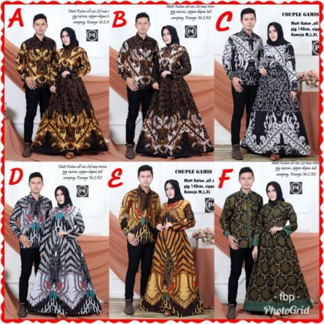 FS Couple gamis BATIKA ORI || couple batik katun