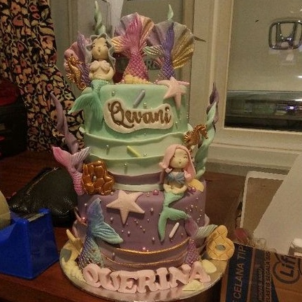 

Kue ulang tahun mermaid