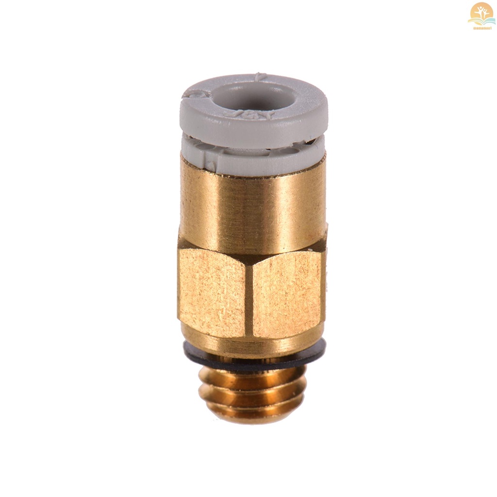 PC4-M6 Pneumatic Air Straight Quick Fitting Connector for CR-10 Series / Ender-3 3D Printer Extruder, 1pc