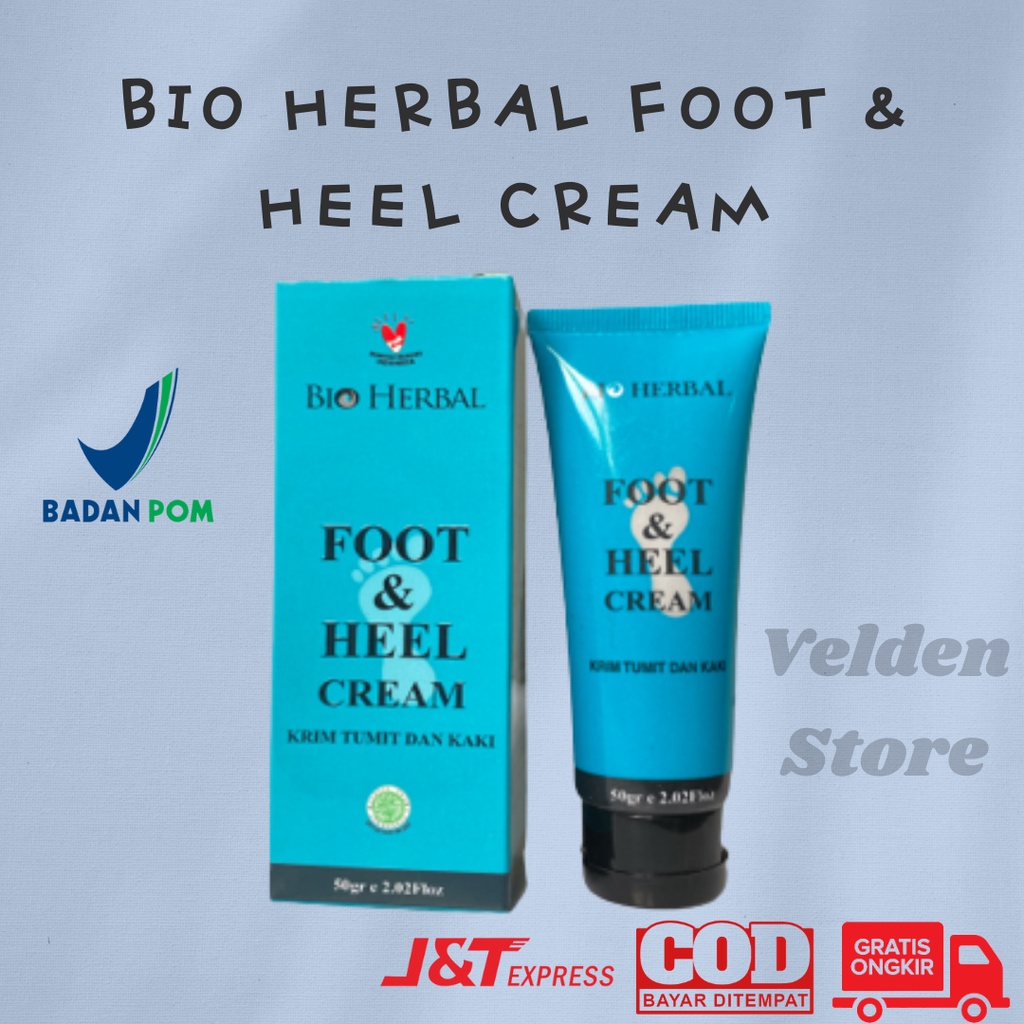 Bio Herbal Foot &amp; Heel Cream / Foot Cream Kaki Pecah Pecah, Kapalan Dan Kering Penghalus Tumit Kaki Ampuh BPOM