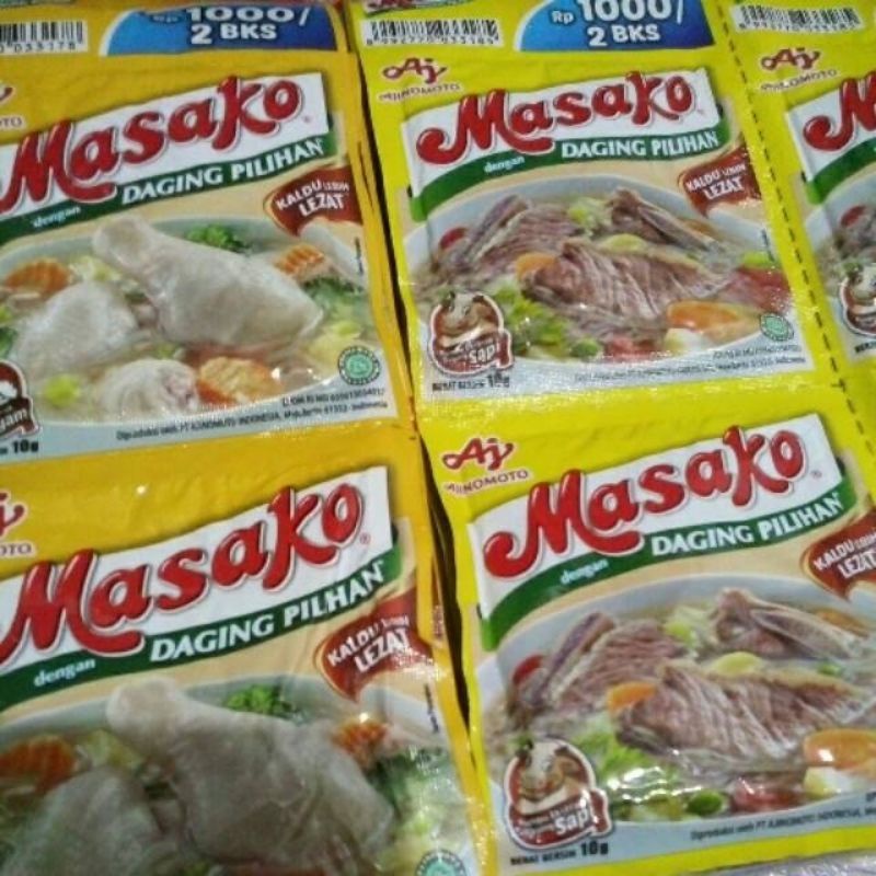 

Masako renceng 12x 9 g rasa ayam/rasa sapi