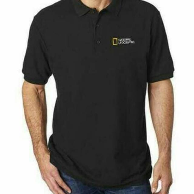 Polo shirt National Geographic ukuran  S M L XL XXL XXXL 4XL. Kaos kerah