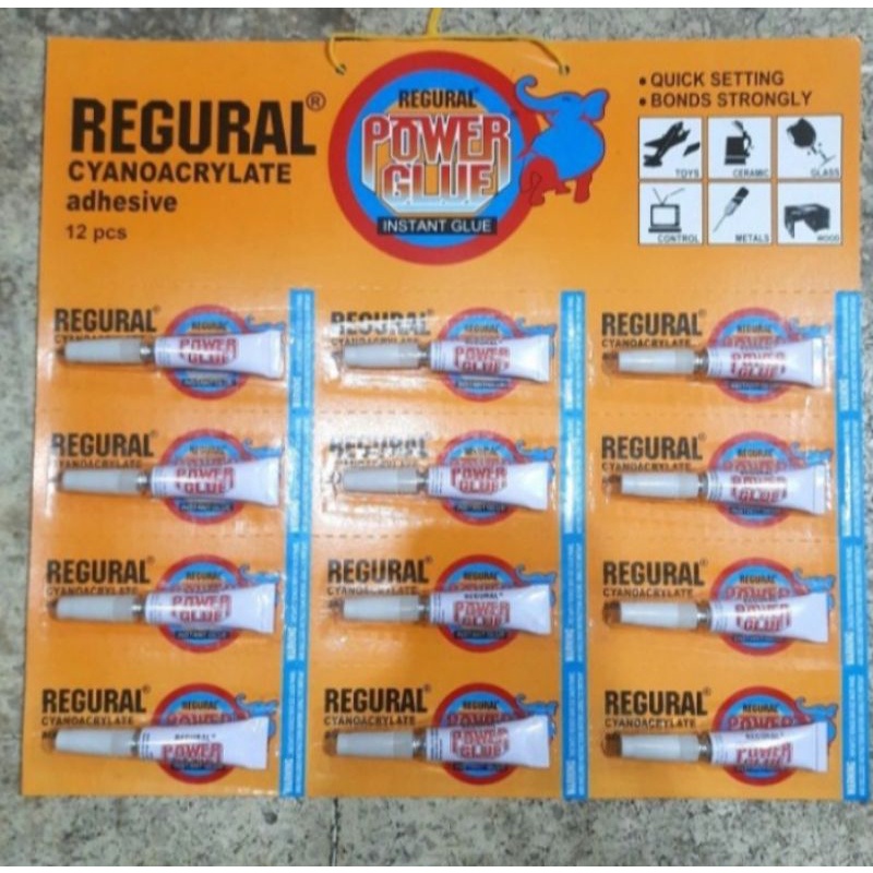 

lem besi lem leguler super glue instan glue isi 12pcs